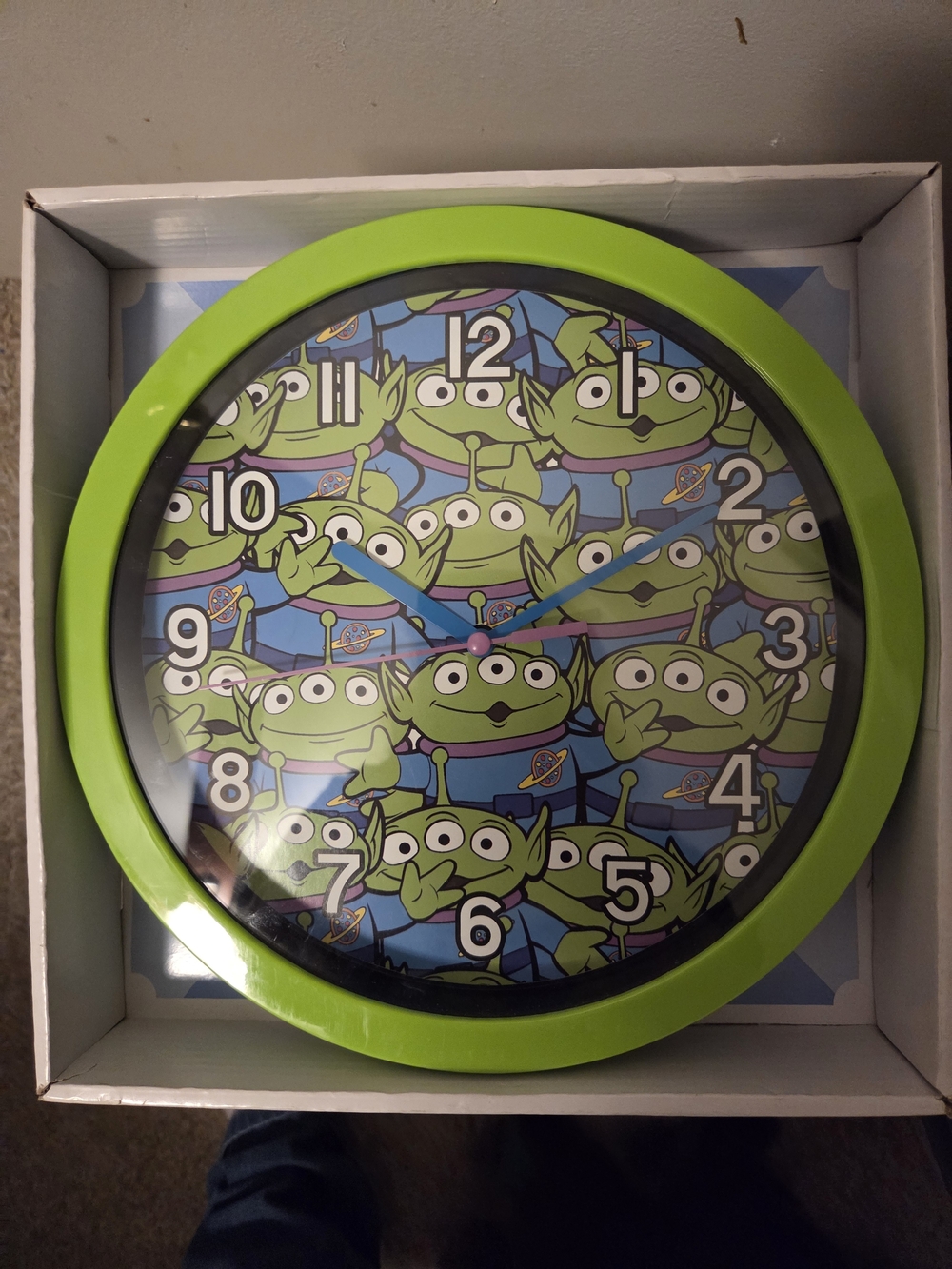 Toy Story Green Alien Themed Wall Clock